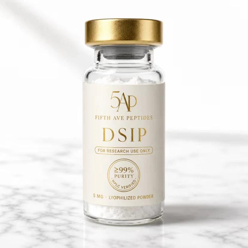 DSIP research peptide vial, Fifth Ave Labs